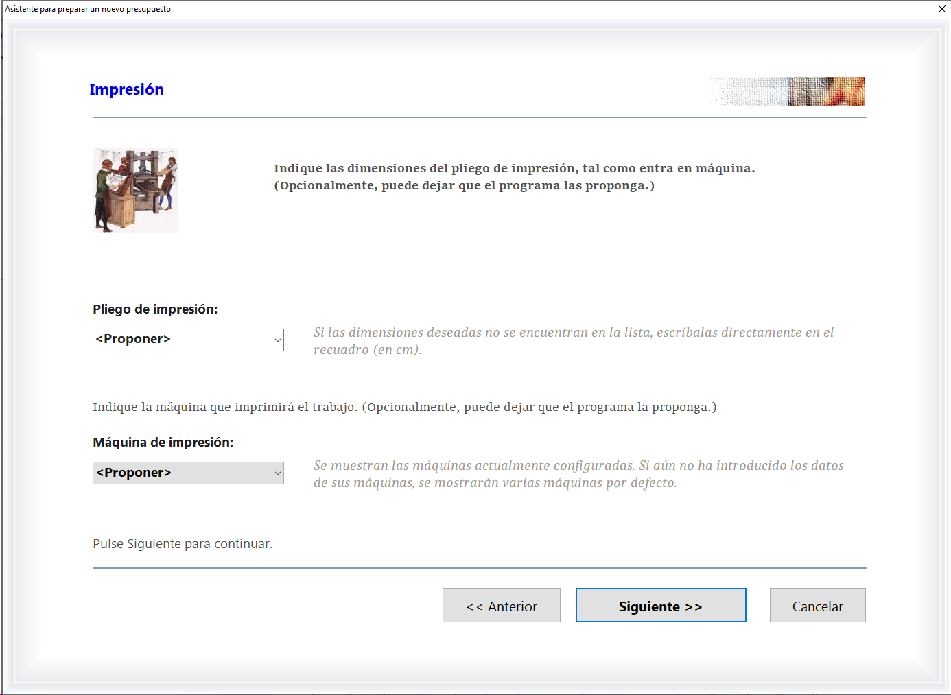 Una pantalla principal del módulo más usado del software ERP de presupuestos y gestión para las imprentas y artes gráficas Logic Print