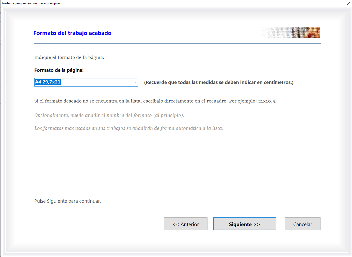 Una pantalla principal del módulo más usado del programa ERP de presupuestos y gestión para las imprentas y artes gráficas Logic Print