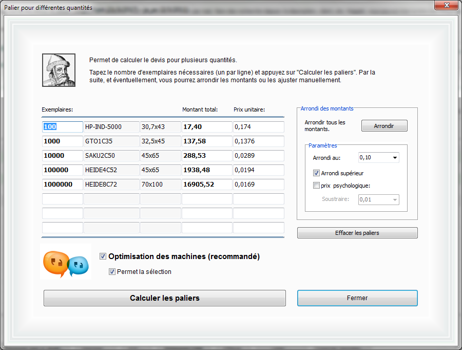 palier quantites Logic Print