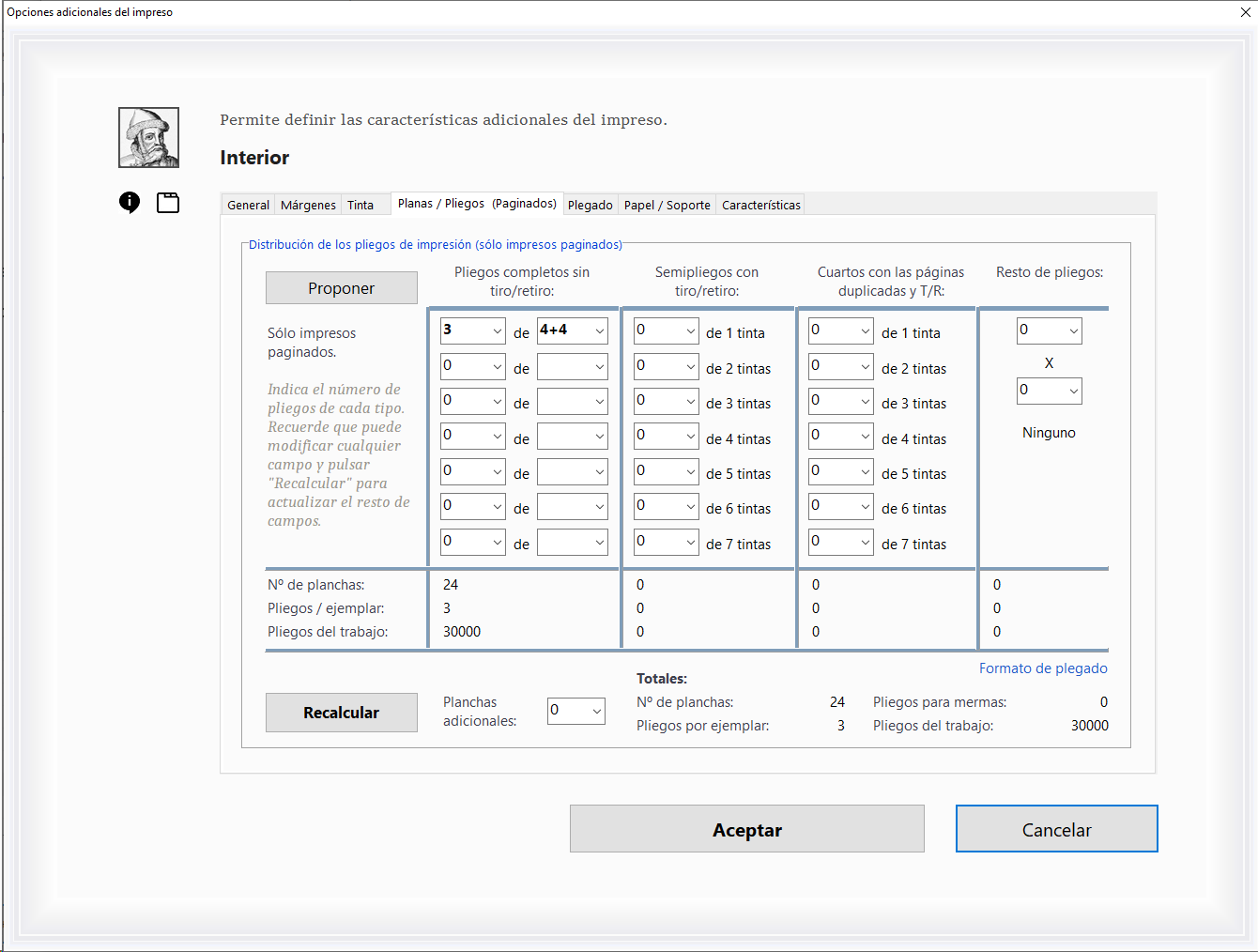 Una pantalla principal del módulo más usado del software ERP de presupuestos y gestión para las imprentas y artes gráficas Logic Print