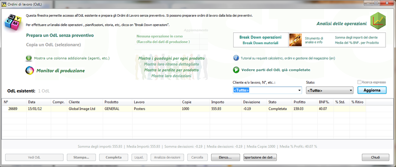 Gestione della produzione — Logic Print